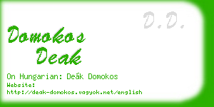 domokos deak business card